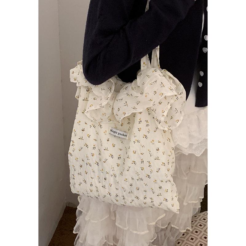 

Сумка-тоут из цветочной ткани с листом лотоса, женская сумка, новая сумка-тоут в стиле леди, большая вместительная сумка через плечо