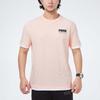 Puma Letter Print Two-In-One Short Sleeve Sports T-Shirt Men Tops Pink 845862-27