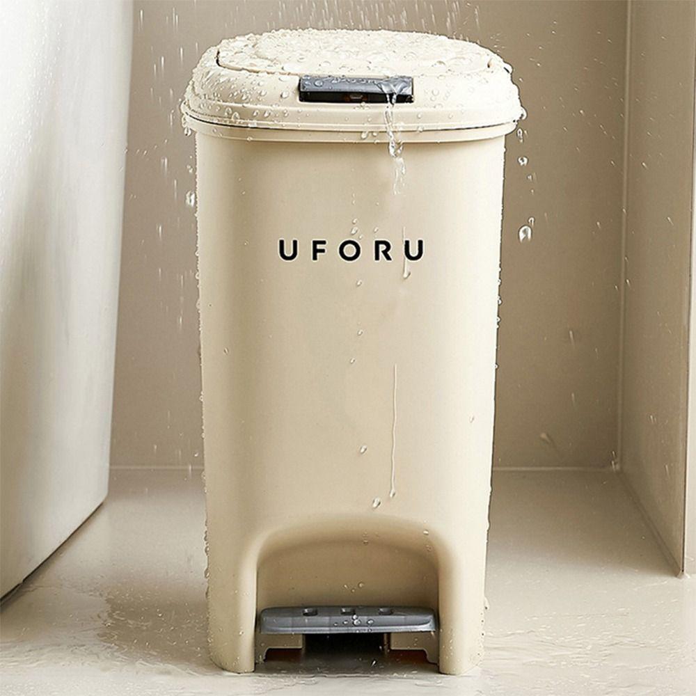 with Lid Trash Can 8/10/15/20L Waste Bin Waterproof Refuse Bin Kitchen