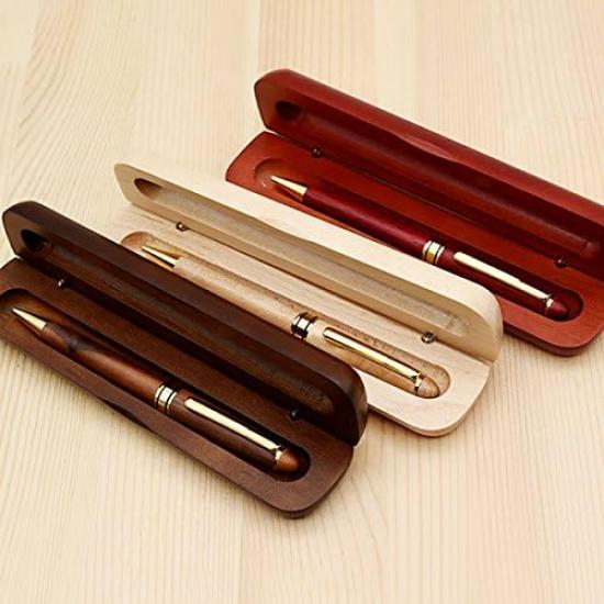 Ducale Wooden Ballpoint Pen with Copper Walnut Wood Barrel, GT, Oil-Based