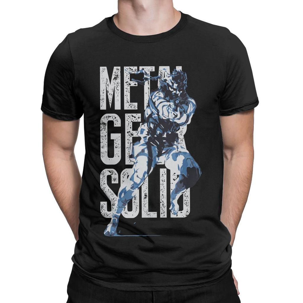 Men Women's Metal Gear Solid 3 Snake Raiden Shooting Game T-Shirts Novelty Cotton T Shirts Top Tee Clothes Graphic Printed