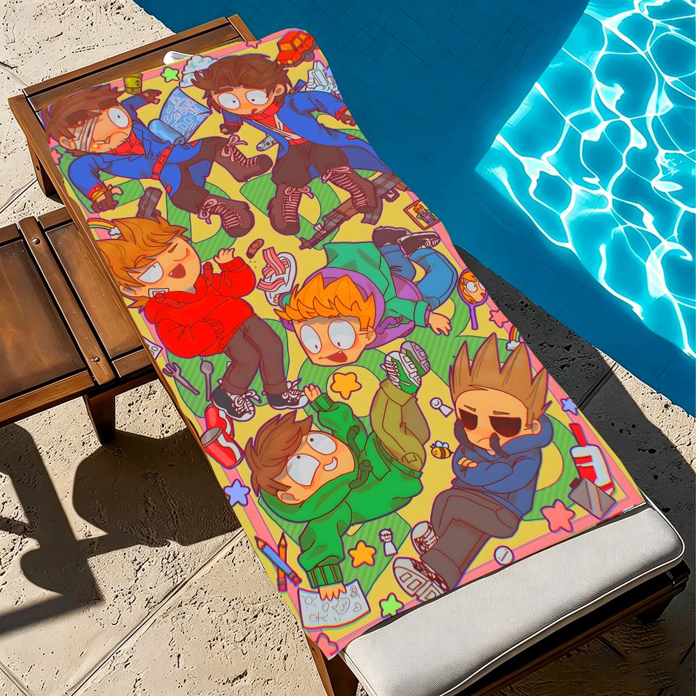 E-Eddsworld-S Towel Microfiber Beach Towel, Quick-Dry, Sand-Free, Ultra-Fine Fiber, Super Soft.