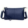 Genuine Leather Women's Crossbody Bag with Wrist Strap - Top Layer Cowhide Shoulder Bag