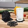 Spooky Spider Web Coasters Wood Halloween Drink Coasters Gift Table Cup Mats  Kitchen Accessories