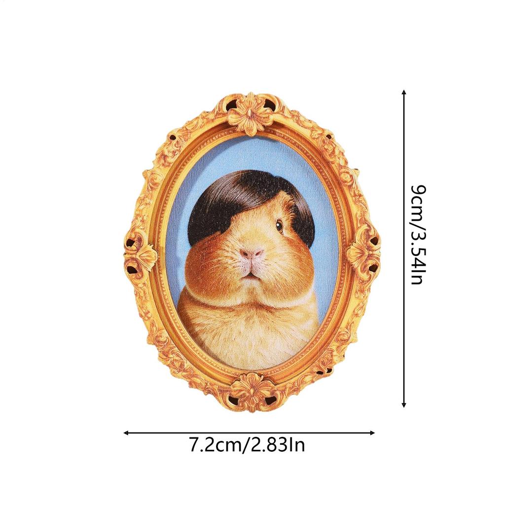 Cute Fridge Magnets Animal Print Strong Decor Locker Magnets Photo Frame Shape for Kitchen Refrigerator Classroom School Home