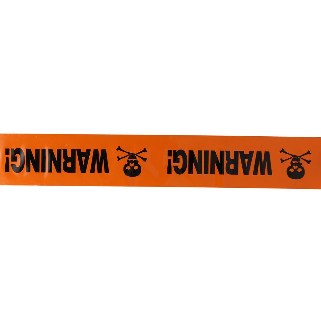 Caution Warning Tape for Halloween Party Self Adhesive Safety Sign Caution Tape with Bold Black Text for Halloween Decor
