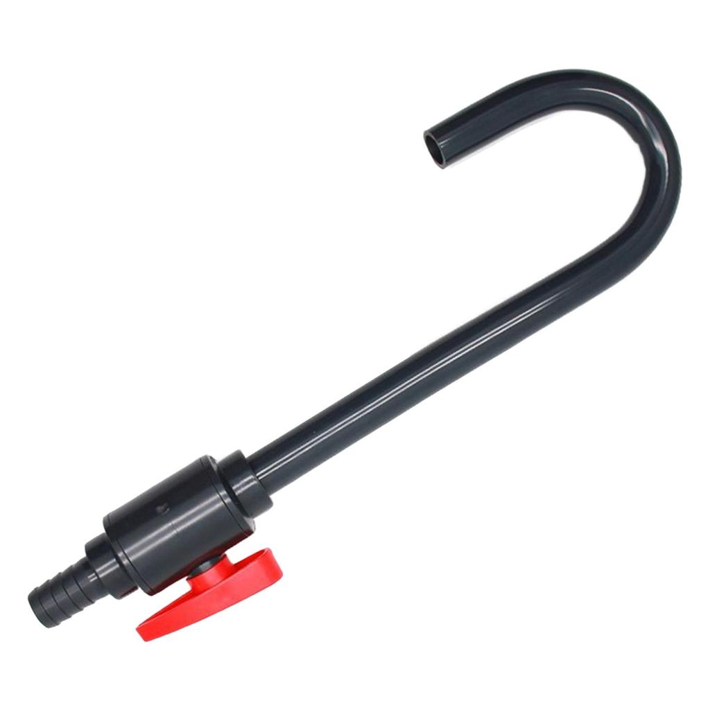 Fish Tank Filter Parts Water Filling Tube PVC Material with Control Valve for Aquarium Pumps and Accessories