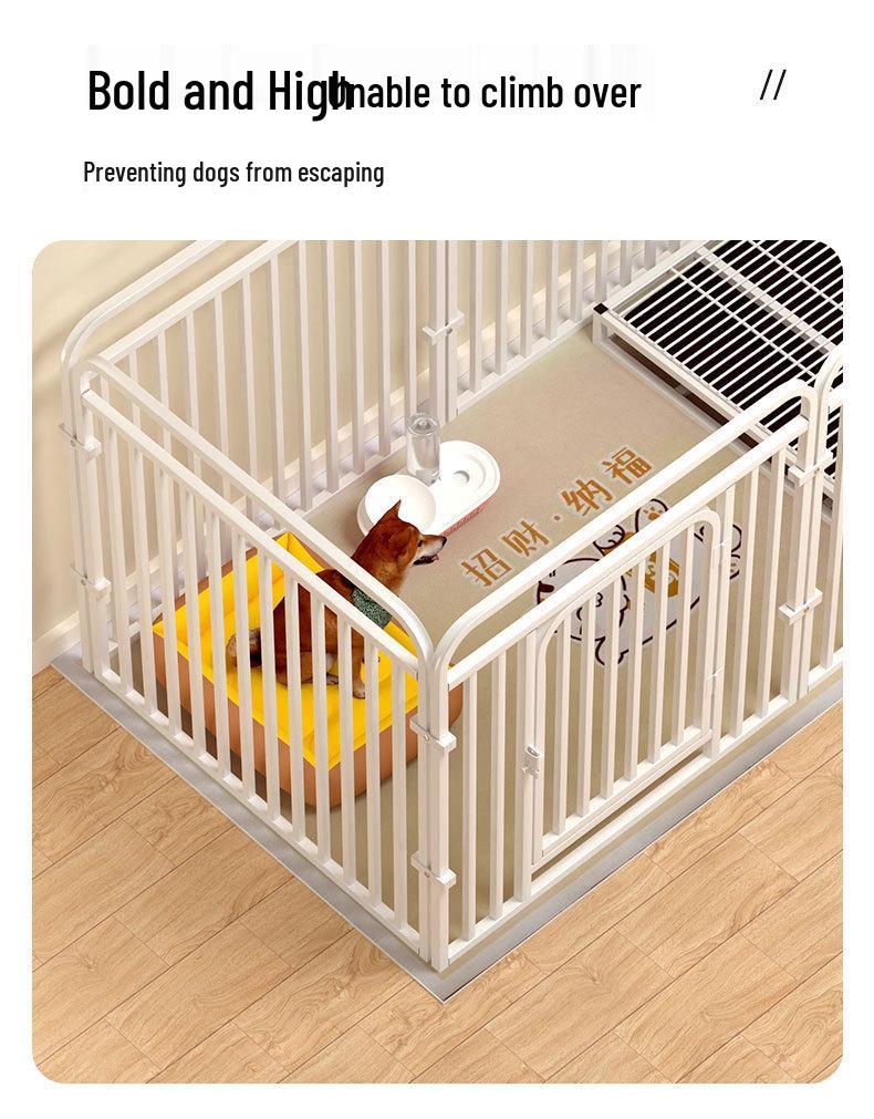 Foldable Dog Fence & Bed for Small to Medium Breeds - Corgi, Teddy, Bichon