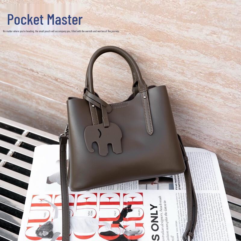 

Женская сумка большого размера Douxiaozhu из натуральной кожи