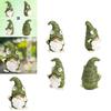 Cute Frog Gnome Figurine Resin Craft For Indoor Outdoor Garden Decor