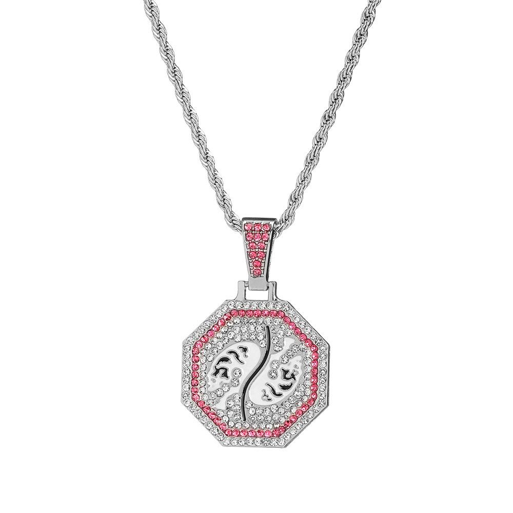 Jackie Chan Maceraları Zodyak Tam Elmas Kolye Kolye Aksesuarları Erkek Solmaz Sokak Tasarımı Hip Hop Tarzı