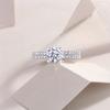 S925 Silver Ring 1 Carat Moissanite Ring