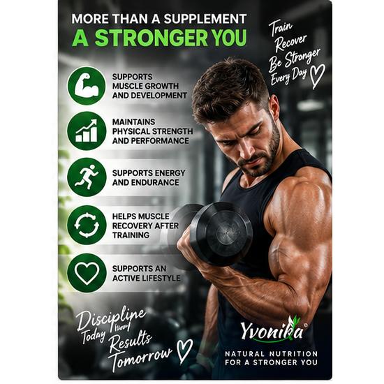 Yvonika Divetnom Forte – Advanced Muscle Growth, Strength & Performance Support, 90 Capsules