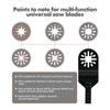 38-Piece Multi-Tool Oscillating Saw Blade Kit for Woodworking