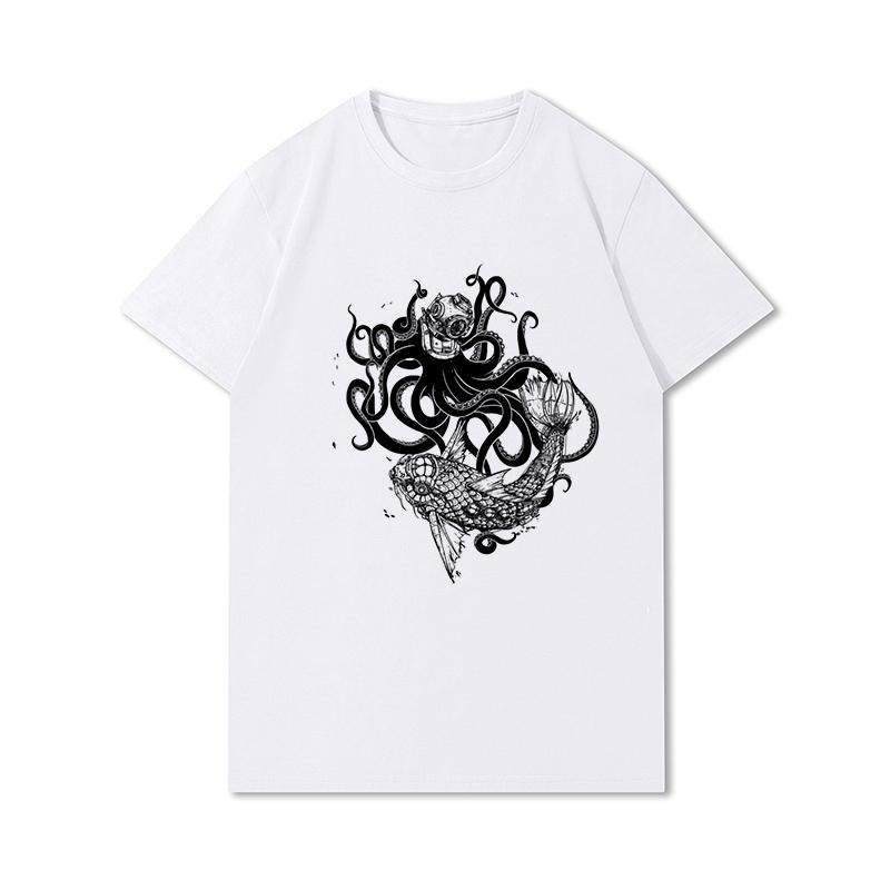 Summer Graphic Men Tees Anime Men's T-shirts Harajuku Tops Short Sleeves Oversized Unisex Shirts