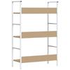 Bookshelf with 3 Shelves Oak Finish 60 * 27.6 * 90.5 cm Engineered Wood