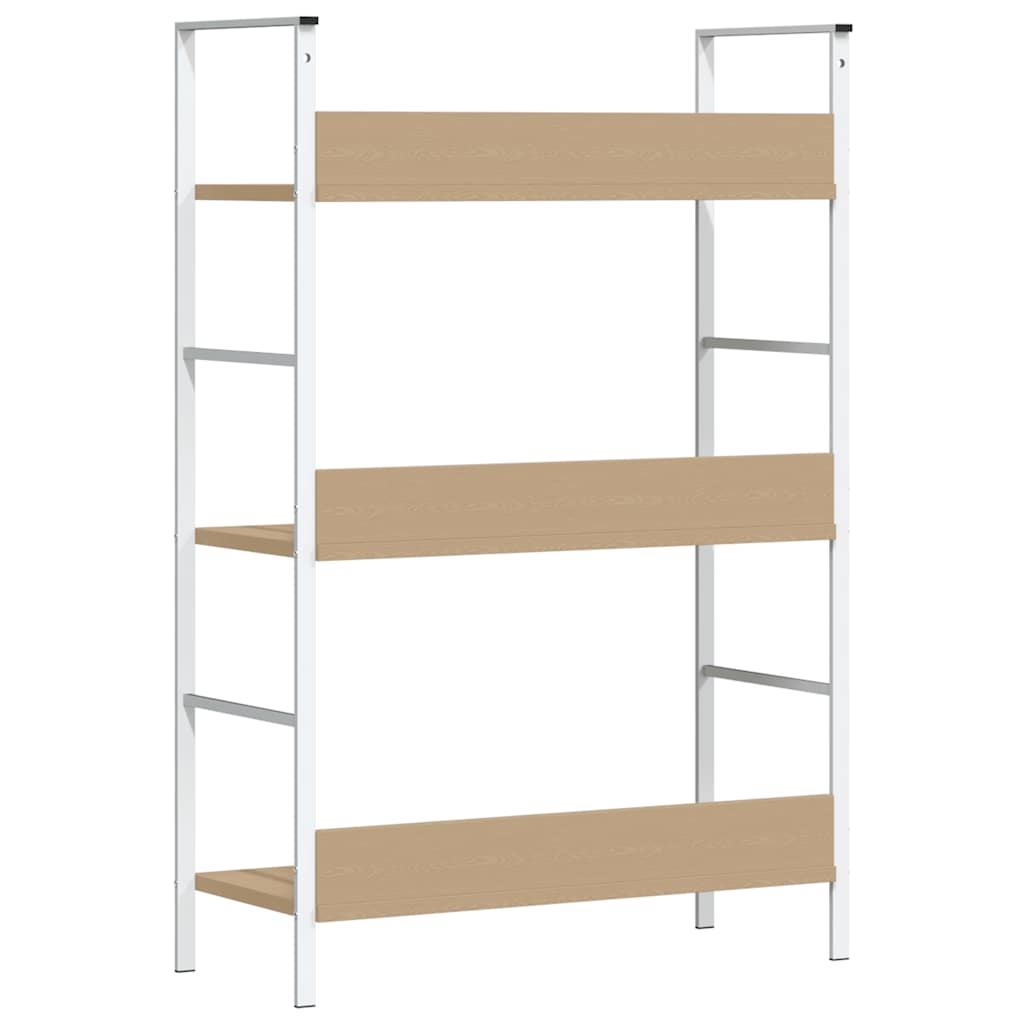 Bookshelf with 3 Shelves Oak Finish 60 * 27.6 * 90.5 cm Engineered Wood