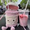Cute Cartoon Soft Plush Crossbody Bag Cartoon Cup Sleeves, Coffee Water Cup Bag Cartoon Milk Tea Bag
