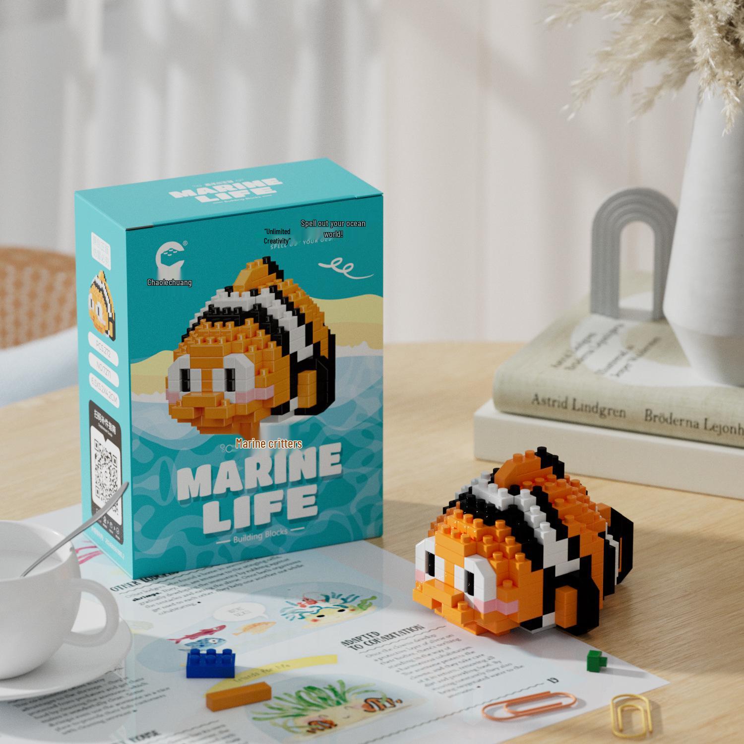 

Серия «Океан»: Милый набор игрушек-конструкторов «Птица и акула»