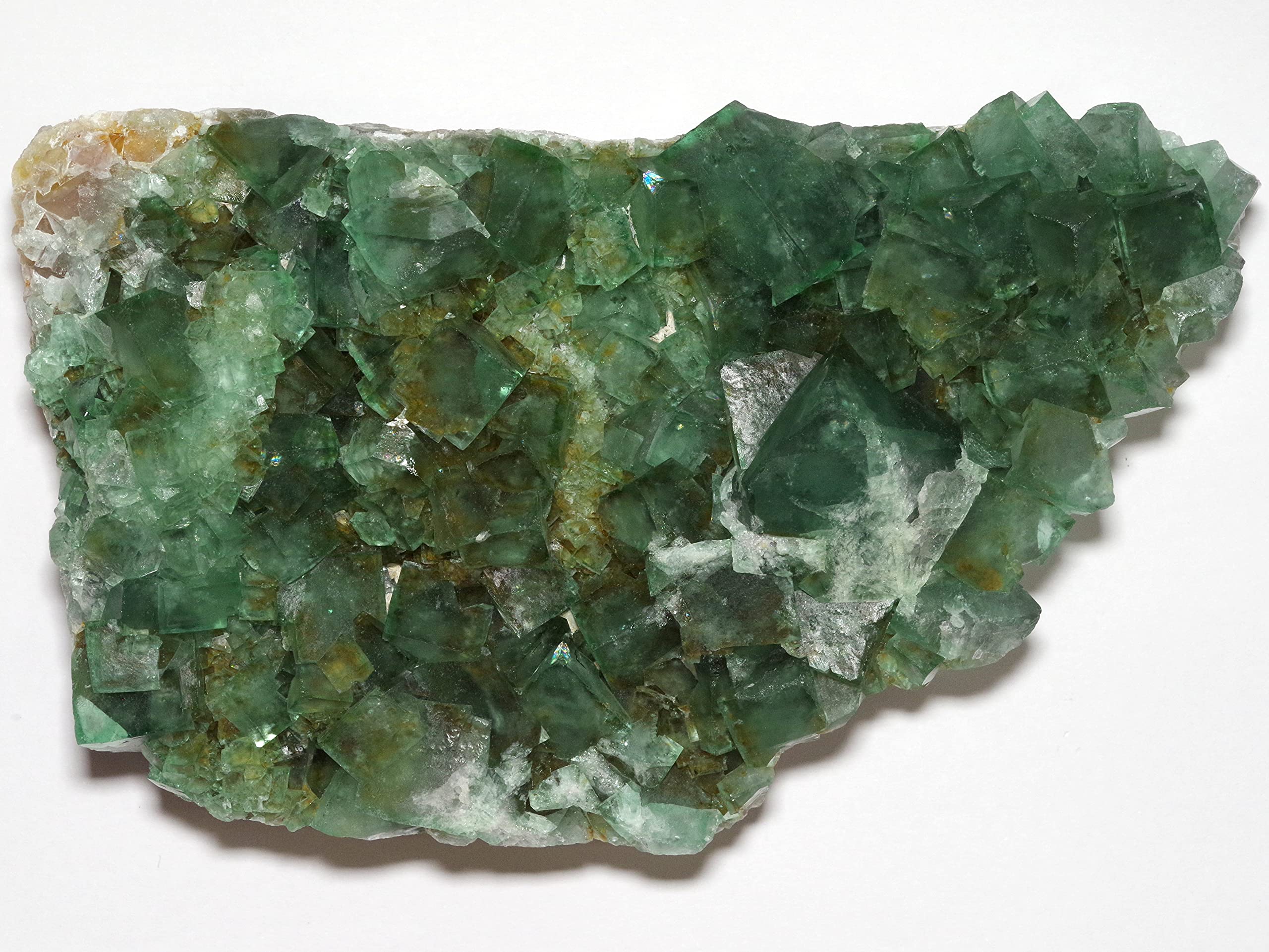 

stone Natural fluorite cluster crystal rough 165x102x41mm [N2 Natural] fluorescent mineral / (30 One-of-a-kind stone approx. 898g, Origin