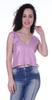 Moomaya Womens Sequin Sleeveless Party Crop Top Glitter V Neck Sparkle Club