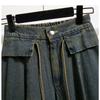 DIMANAF 2026 Summer New Plus Size Women Jeans Fashion Lady Clothing Long Pants Denim Cotton Loose Casual Elastic Waist