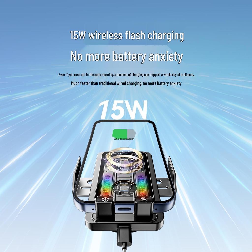 Magnetic 360° Rotating Wireless Phone Charger with Cooling