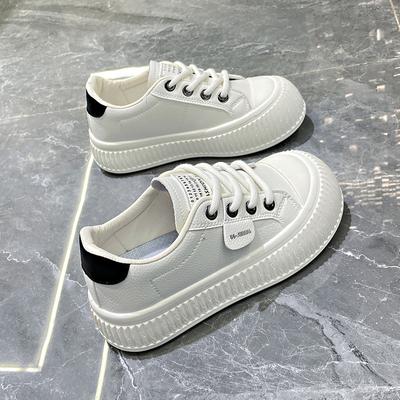 Spring New Ins Breathable White Shoes Women's Low-Top Casual Board Shoes Thick Bottom All-Matching Platform Shoes