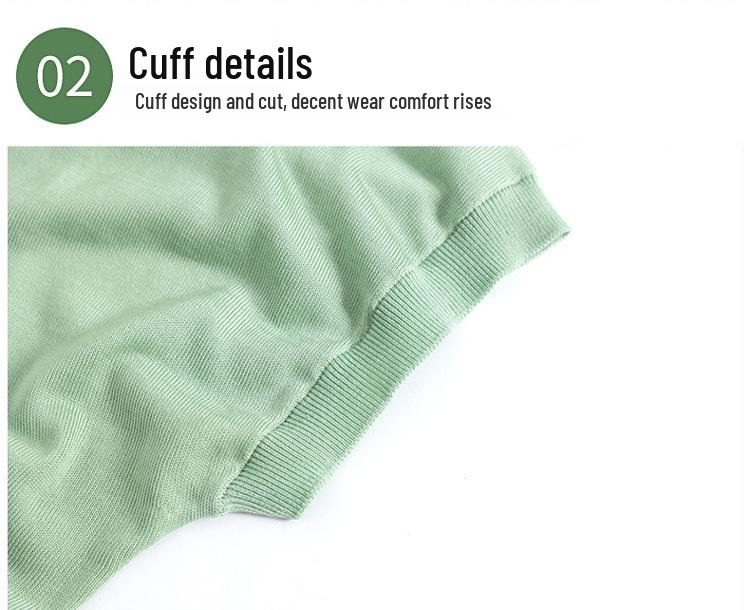 Damen Eisseide Strick-T-Shirt, Kurzarm, Sommerstil für Alter 40-50