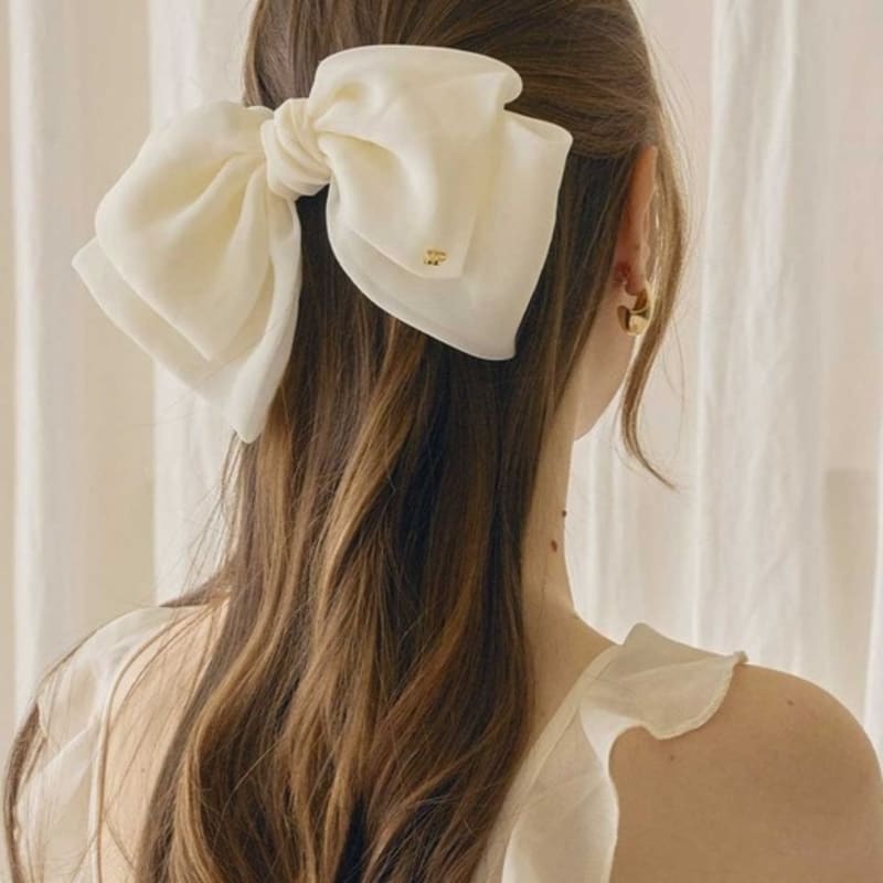 

Jean Paul Clarisse Feminine Chiffon Ribbon Automatic Pin JP-23-289AB black