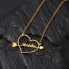 Atoztide 2022 New Customized Name Necklace Stainless Steel Letter Summer Choker Chain Pendant for Women Nameplate Gift