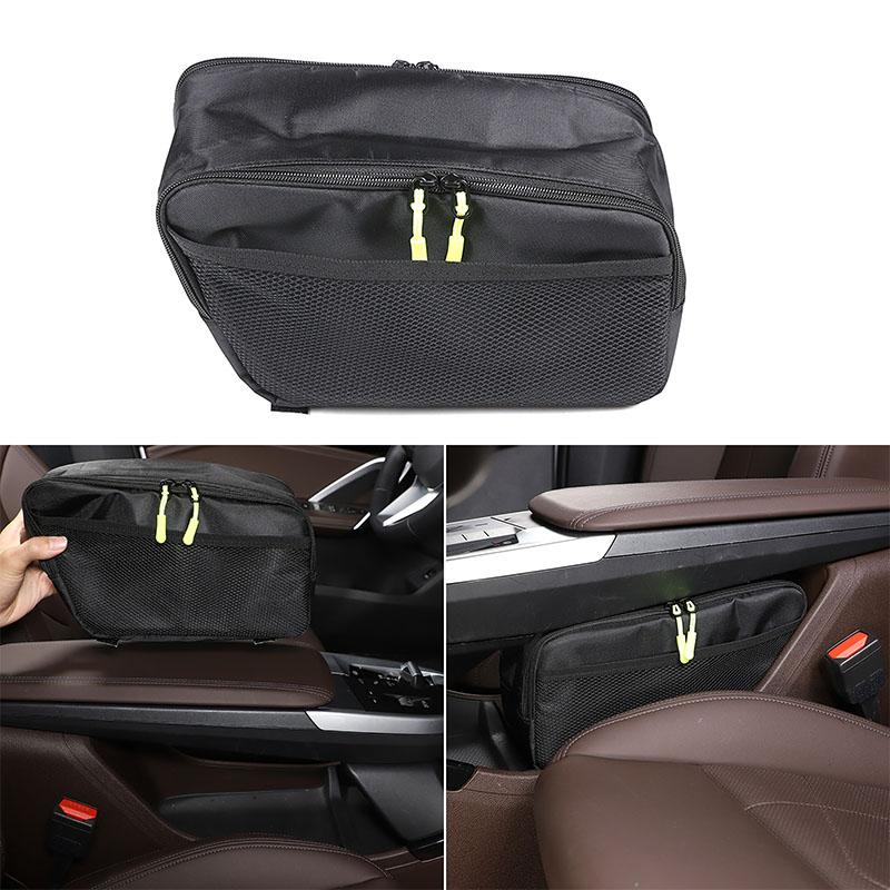 For BMW X1 U11 2023 2024 2025 Oxford Cloth Car Central Control Armrest Box Lower Storage Bag Car Organizer Accessories