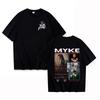 Rapper Myke Towers Grafik Unisex Unisex T-Shirts Mode Hip Hop Oversized T-Shirts Komfort Sommer Kurzarm Paare T-Shirts