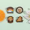 2-9pcs/set Cute Capybara Enamel Pins Creative Cartoon Animal Brooch Lapel Badge Funny Jewelry Accessories Gifts For Kids Friends