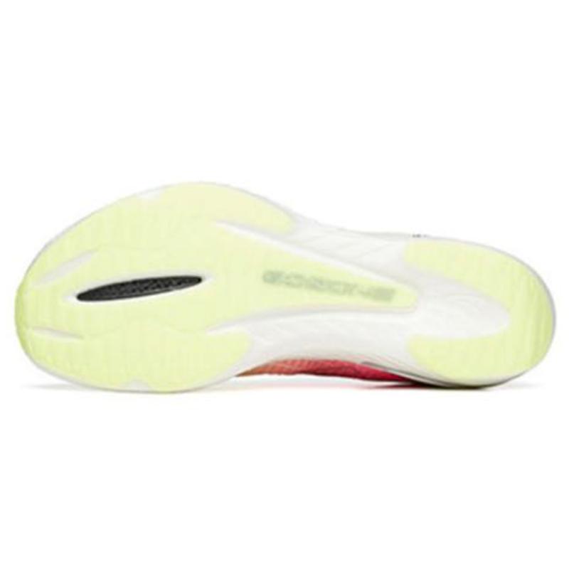 Anta C202 GT Cushioning Anti-Slip Wear-Resistant Breathable Lightweight Rebound Low-Top Running Shoes Women's Green Red Sneakers 122225589S-1