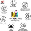 Holographic Heat Transfer Vinyl Iron-on Clothing HTV for T-Shirts Bag Hat Craft DIY Decor Hot Press Cut Film 30*25cm/50cm