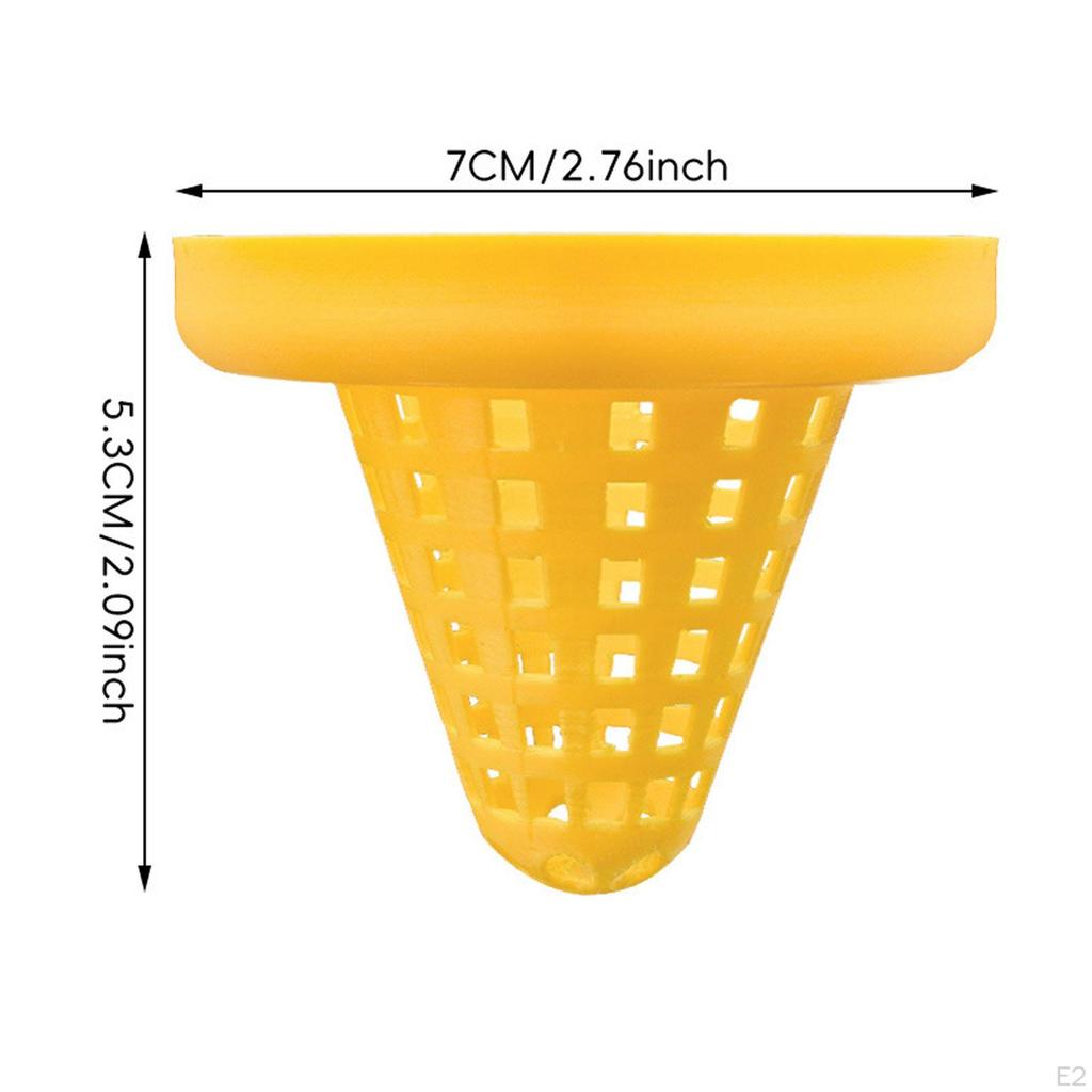 Aquarium Cone Feeder Easy to Clean Hollow Out Design Stable Float Shrimp es Food Funnel