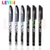 6Pcs Erasable Pen Gel Pen Durable Plastic Ink Blue 0.5mm Useful Student Erasable School Pen Stationery Supplies