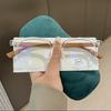 Fashion Round Ultralight Plain Glasses Full Frame Glasses for Women Wooden Style Optical Eyewear Female Eyeglasses