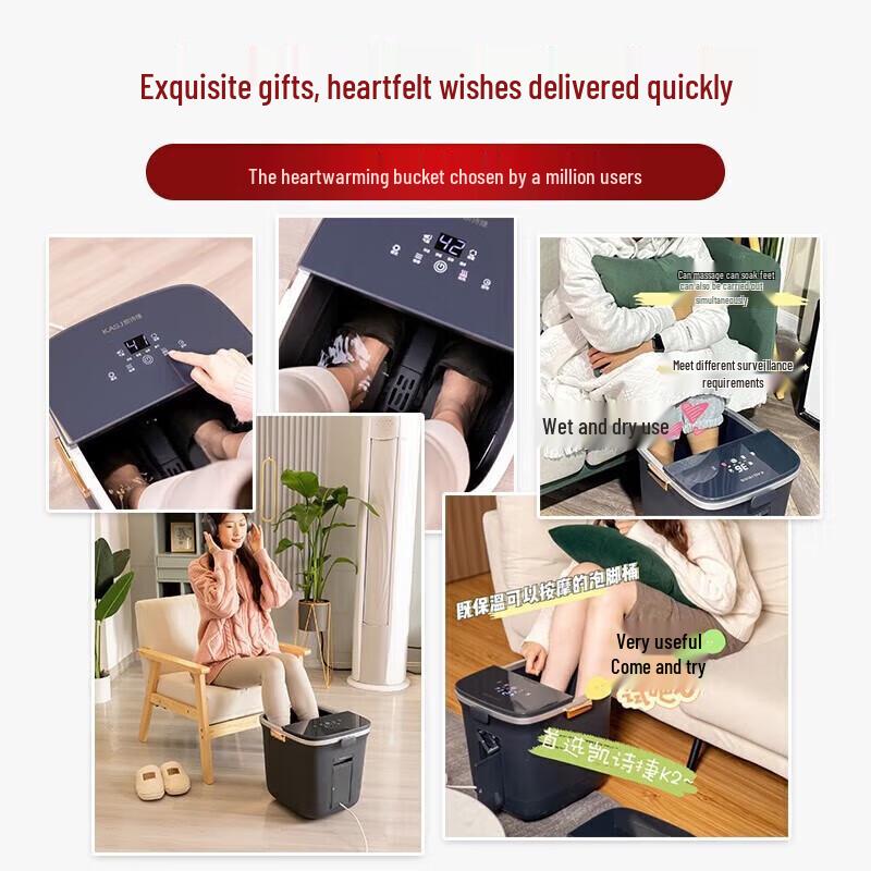 Kaisijie K2 Airbag Massage Heated Foot Spa