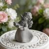 Epoxy Resin Flower Wreath Angel Girl Silicone Mold Creative DIY Angel Aromatherapy Candle Mold Home Decoration