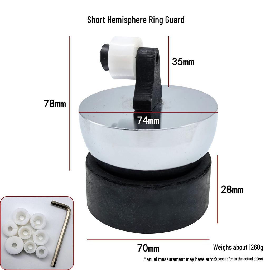 360° Rotating Solid Hemisphere Stone Setting Ring Fixture