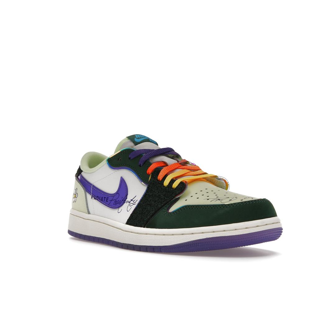 Air Jordan 1 Retro Low OG Doernbecher 2023 Unisexové Tenisky Zelená Gorge-Green Court-Purple FD9665-351