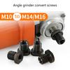 Easily Screw Conversion M10to M14/M16 Thread Converter for 100Type Angles Grinders Improve Accuracy Tool Set of 2