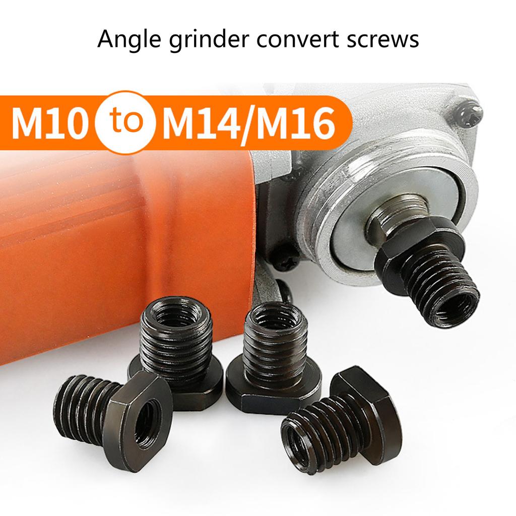 Easily Screw Conversion M10to M14/M16 Thread Converter for 100Type Angles Grinders Improve Accuracy Tool Set of 2