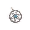 Swiss Blue Topaz Gemstone 925 Sterling Silver Handmade Pendant 1.48" For Gift CP-29-5