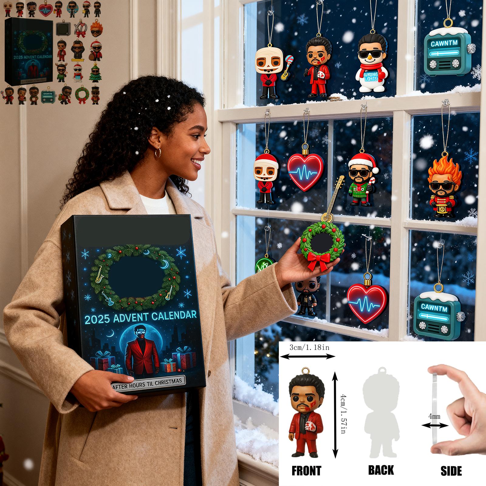 

2D Plane+airplane Box +24PC+ Canadian Sing Advent Christmas Countdown Box Calendar One Size синий