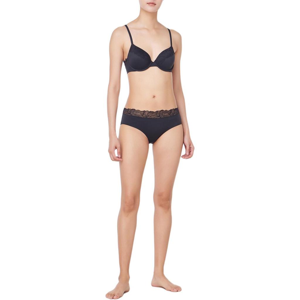 Calvin Klein Soft Comfortable Solid Color Lace Low Rise Triangle Underwear Women Underwear QF8446AD-UB1