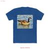 Canadian Goose Mens Fitted Cotton Crew T Shirt vintage Washed fashion Slightly Top For Everyday Wear homme streetwear