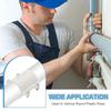 Neue PVC-Wasserrohr-Reparaturklemme 50mm/75mm/110mm/160mm Weiß Schnellkupplungs-Reparaturklemme Typ PVC-Leckdichter
